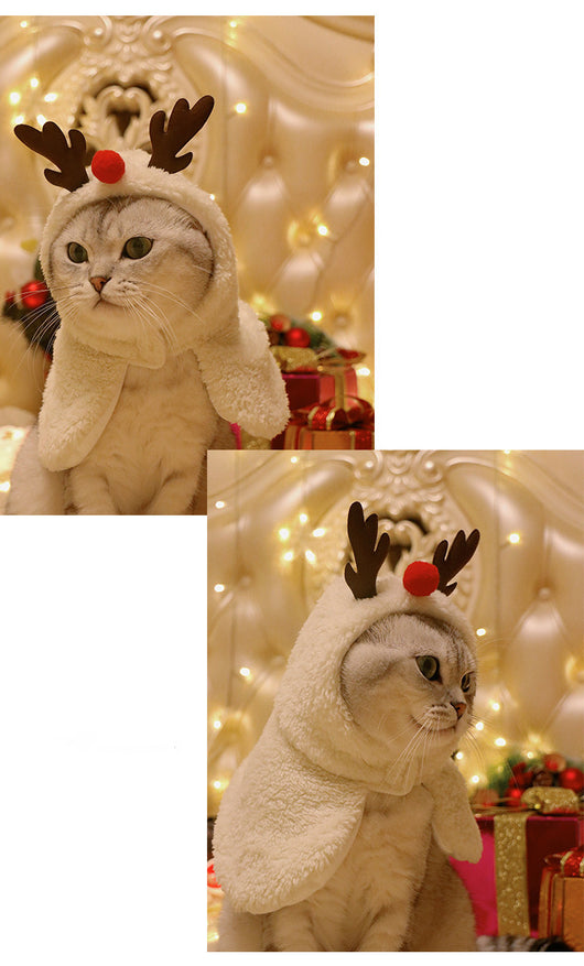 Capa y Gorro Navideño con Astas para Mascotas - Abrigo Cálido Otoño e Invierno - Image 13