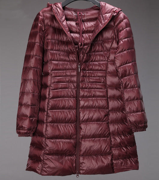 Chaqueta Acolchada Ligera Tallas Grandes con Capucha Otoño Invierno - Image 9