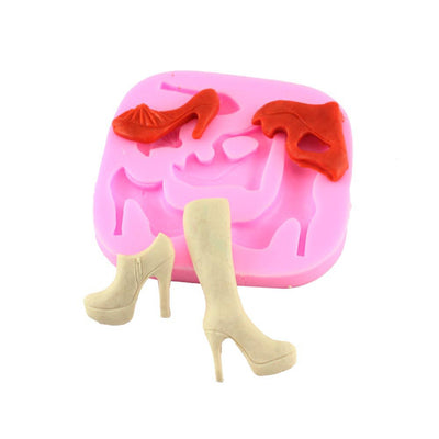Molde de Silicona para Fondant Tacones Altos Combinado - Image 3