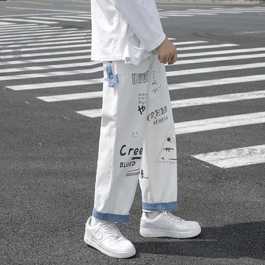 Pantalones Cargo Rectos Oversized de Tela Gruesa Marca Tide