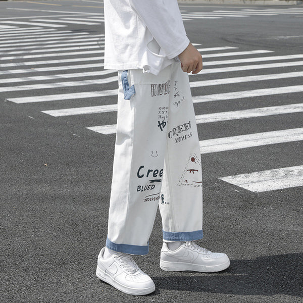 Pantalones Cargo Rectos Oversized de Tela Gruesa Marca Tide