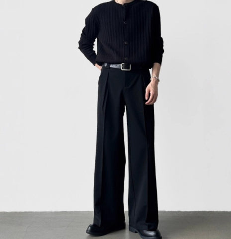 Pantalones Casuales Minimalistas de Corte Fluido Lujo Ligero - Image 7