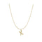 S925 sterling Plateado vintage 26 letter necklace X