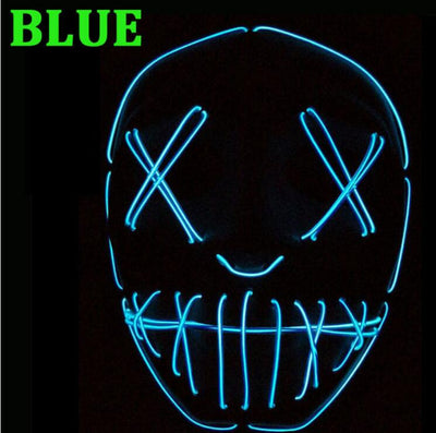 Máscara de Mascarada LED Highlight EL Wire para Halloween - Image 9