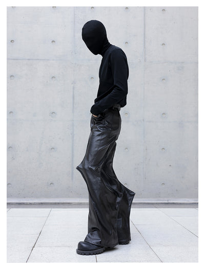 Pantalones Flare Denim con Acabado Texturizado y Detalles en Relieve - Image 9