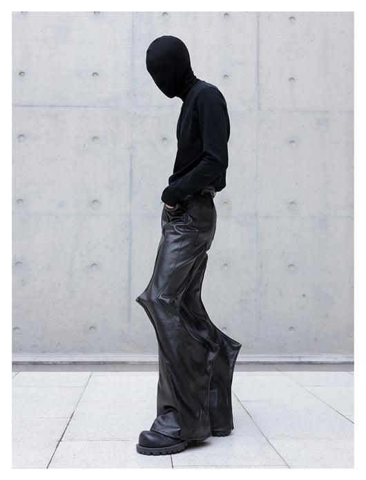 Pantalones Flare Denim con Acabado Texturizado y Detalles en Relieve - Image 9