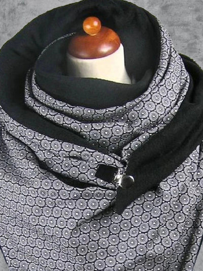 Bufanda Térmica Estampada de Felpa para Invierno - Image 5