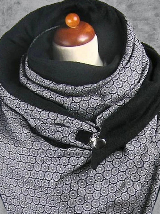 Bufanda Térmica Estampada de Felpa para Invierno - Image 5