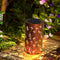 Linterna Solar Decorativa de Hierro Forjado para Jardín y Patio