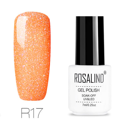 Uñas de Terapia Lumínica Arcoíris con Diseño de Estrellas - 29 Colores - Image 24