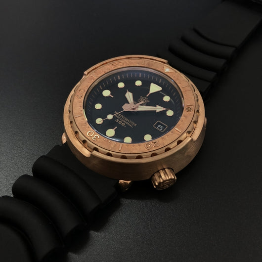 Reloj de Buceo Mecánico Bronce Estaño 300m - Image 10