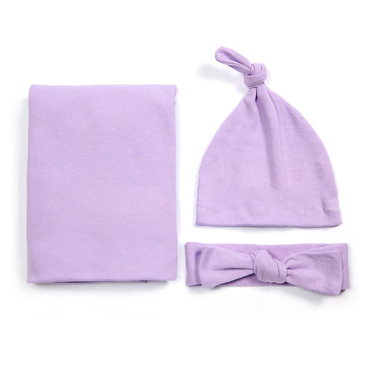 Conjunto de Gorro, Diadema y Manta de Algodón para Bebé - Image 7