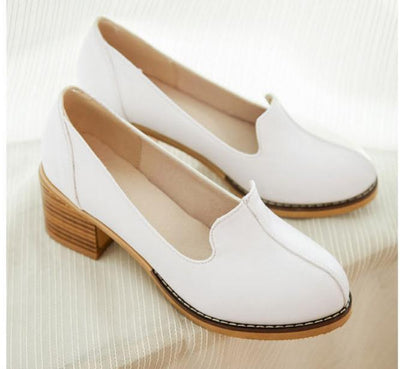 Zapatos de Mujer Primavera Otoño con Plataforma Gruesa y Punta Descubierta - Image 5