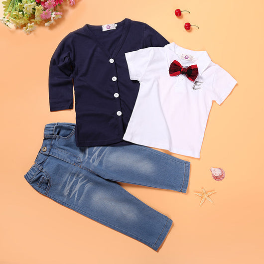Traje de 3 Piezas para Niño con Cinturón Incluido - Image 9