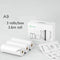 Conjunto de 3 rolos de 3,6 m A9 branco