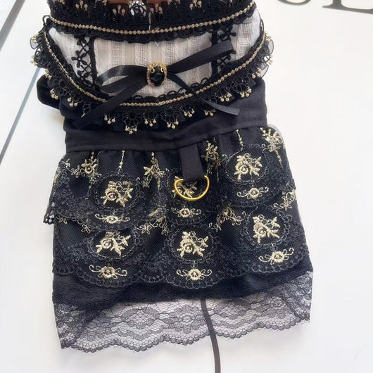 Falda Gótica Dorada para Mascotas - Ropa Elegante para Perros y Gatos - Image 10