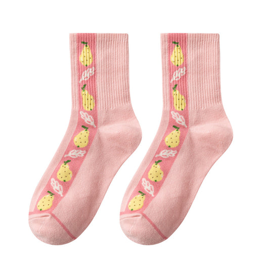 Calcetines Estampados de Piña y Fresa - Diseño Adorable - Image 4