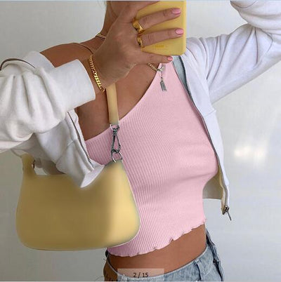 Blusa Manga Corta Ajustada para Mujer - Image 12