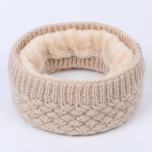 Bufanda de Lana Gruesa con Cuello de Terciopelo para Hombre y Mujer - Image 6