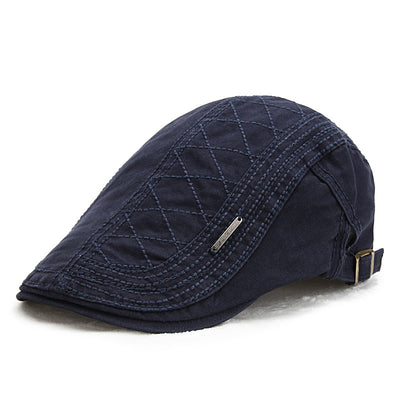 Gorra Retro de Cuadrícula Sólida - Protección Solar Elegante