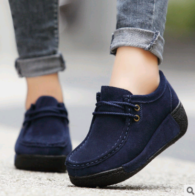 Zapatos Casuales de Cuero con Cordones y Suela Gruesa para Mujer - Image 20