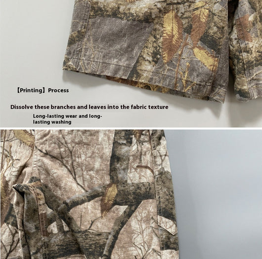 Shorts Camuflaje Rama Seca Hoja de Arce para Hombre - Image 12