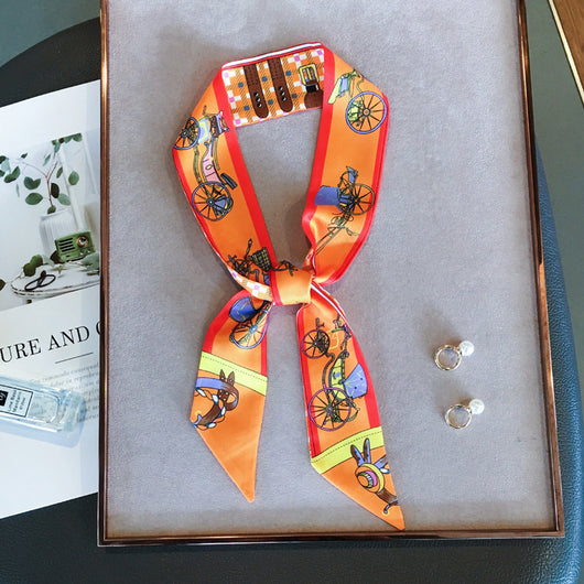 Banda Turban Reversible de Seda para Cabello y Bolsos - Image 11