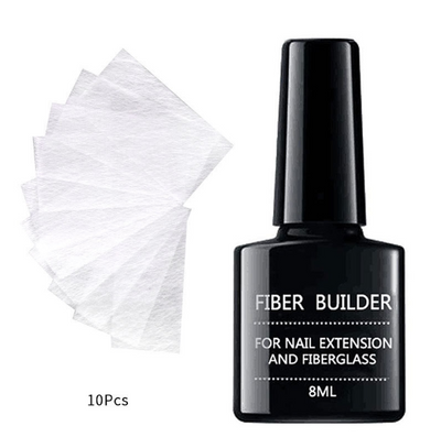 Kit de 20 Tiras de Seda Fiberglass para Extensiones de Uñas UV - Gel Constructor DIY - Image 11