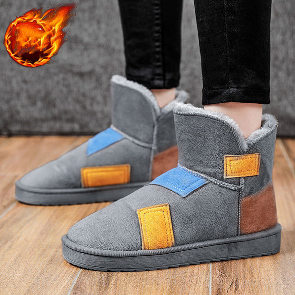 Botas de Invierno para Hombre con Forro de Terciopelo