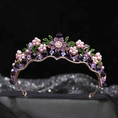 Adornos para el Cabello Nupcial con Flores de Cristal Aleación - Image 10