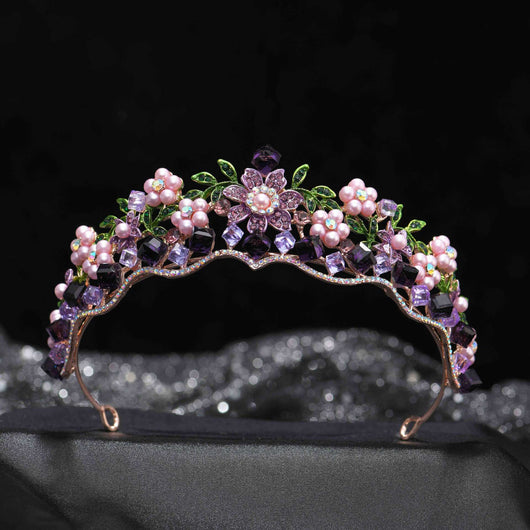 Adornos para el Cabello Nupcial con Flores de Cristal Aleación - Image 10