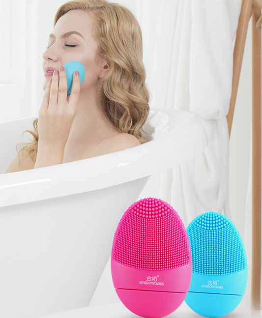 Cepillo Limpiador Facial Ultrasónico de Silicona