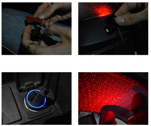 Luces LED de Techo para Auto con Control por Música USB - Image 3