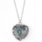 Hollow glowing heart necklace Azul