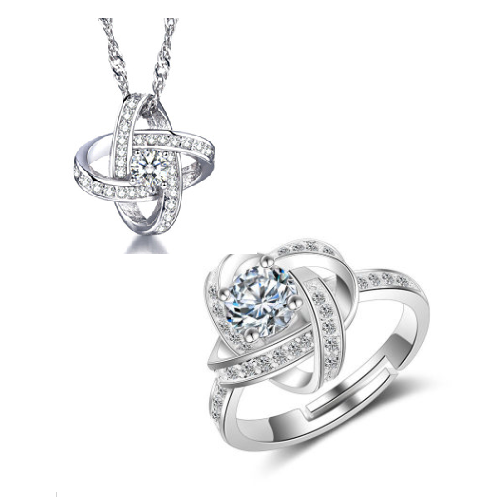 Collar de Plata 925 Corazón Infinito con Zirconias para Mujer - Image 18