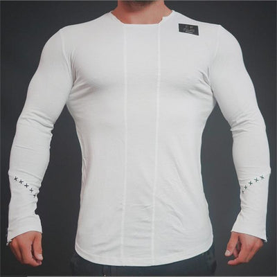 Playera Deportiva de Manga Larga para Musculación