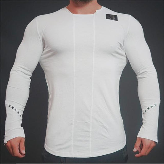 Playera Deportiva de Manga Larga para Musculación