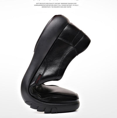 Zapatos de Cuero Casuales Talla Grande para Hombre - Image 3