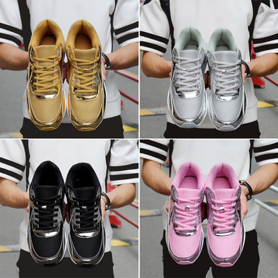 Zapatillas Deportivas Mujer Oro Slip-On con Cojinete de Aire Transpirable - Image 5