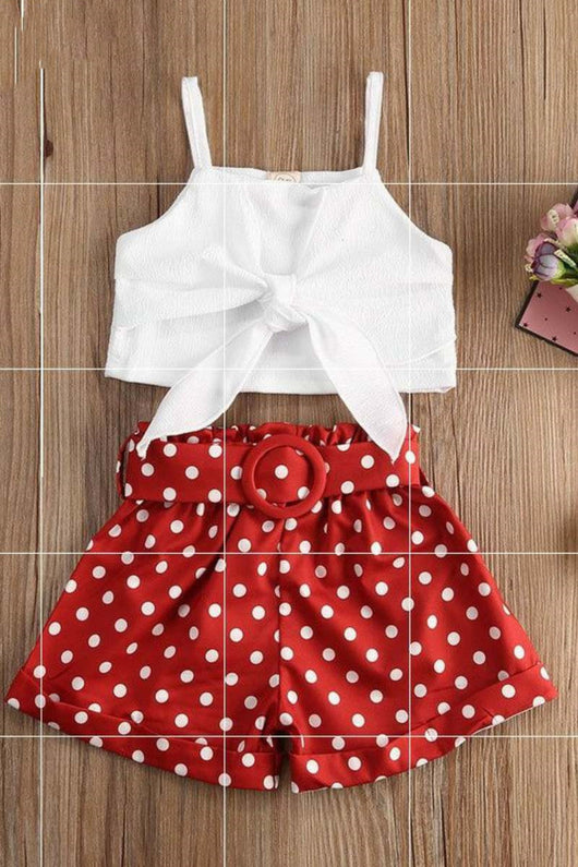 Conjunto Crop Top y Shorts con Lunares - Image 5