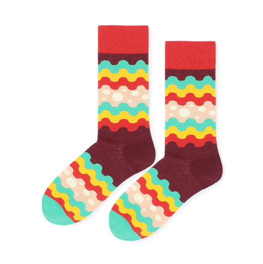 Calcetines Clásicos a Rayas para Hombre - Algodón Puro Estilo Skate - Image 2