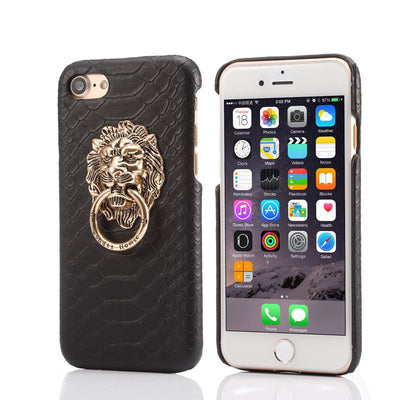 Funda iPhone XS Max con Diseño de Cabeza de León en Cuero - Compatible Apple - Image 16