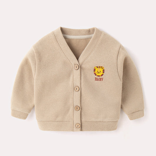 Cardigan Tejido Infantil Estilo Occidental para Niña - Abrigo Otoño - Image 5