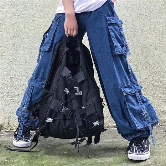 Jeans Jogger con Cordón y Bolsillos Cargo - Estilo Relajado que Estiliza - Image 3