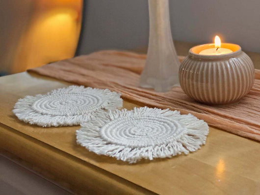 Posavasos Tejidos Nórdicos Redondos Antideslizantes para Mesa - Image 13