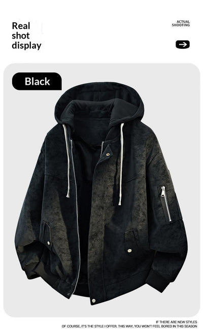 Chamarra Hoodie Hombre Versátil y Cómoda de Ajuste Relajado - Image 16