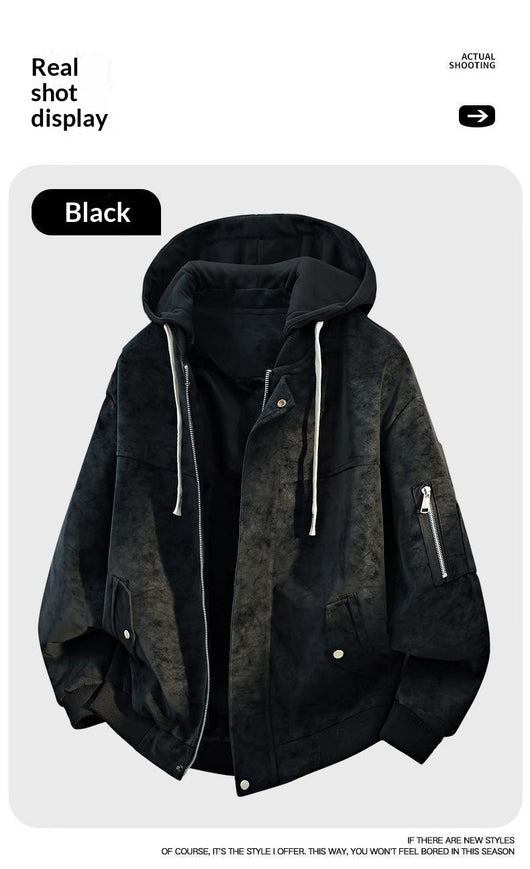 Chamarra Hoodie Hombre Versátil y Cómoda de Ajuste Relajado - Image 16