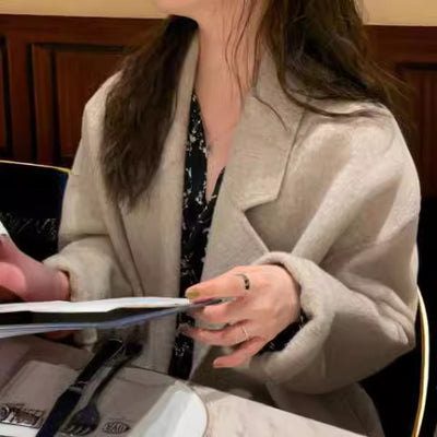 Abrigo de Lana Grueso para Mujer en Talla Pequeña - Image 3