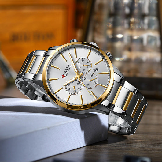 Reloj de Negocios Impermeable para Hombre con Calendario de Seis Manecillas - Image 24