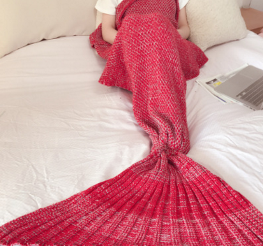 Manta Sirena Artesanal Tejida a Mano - Envoltura de Dormir Premium